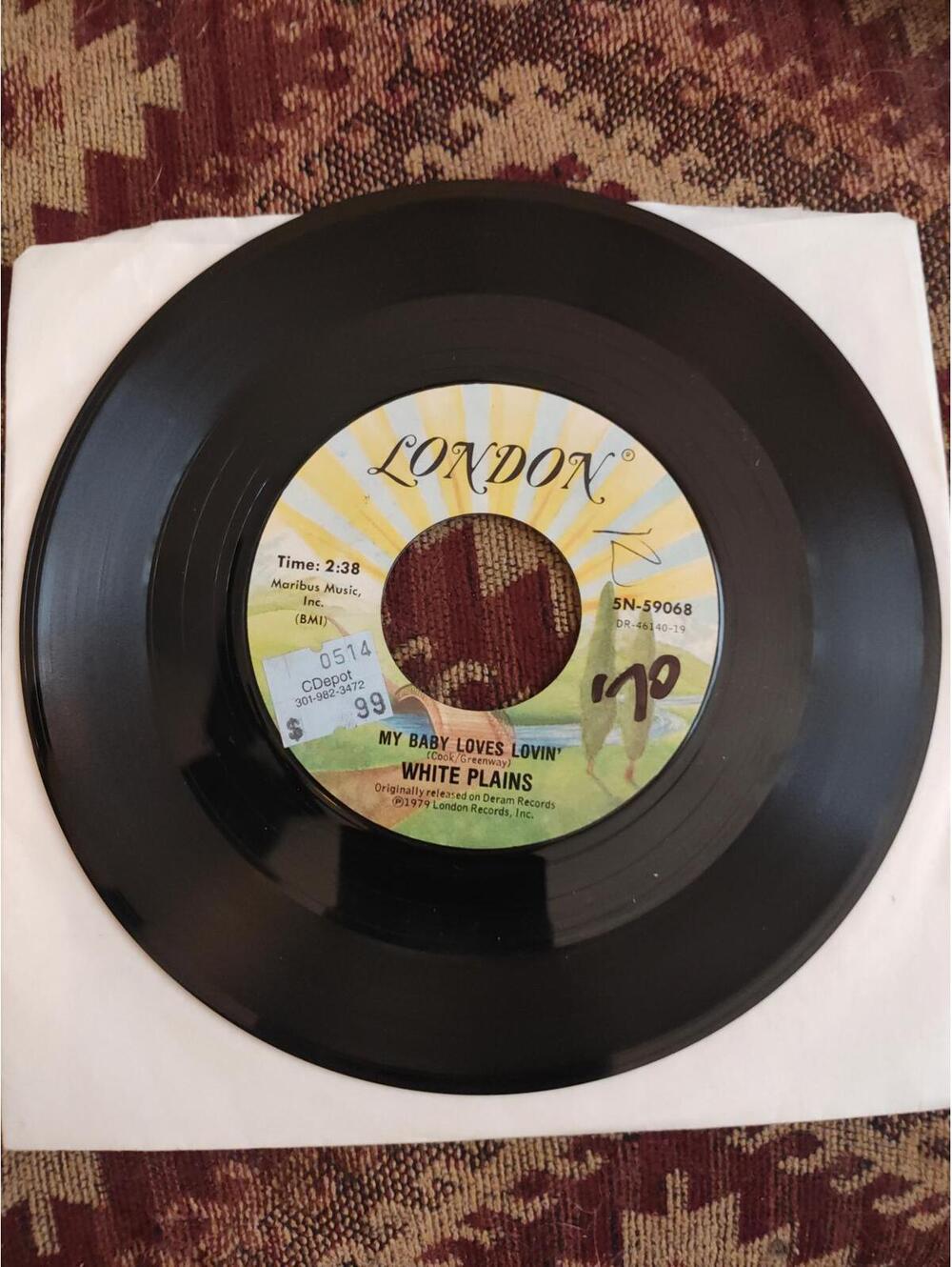 White plains-my baby loves lovin/brotherhood of man NM vinyl